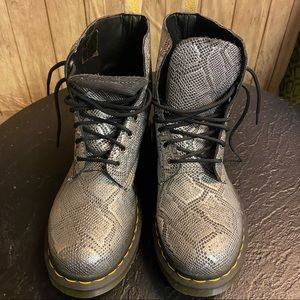 Dr martens snakeskin womens boots size 8